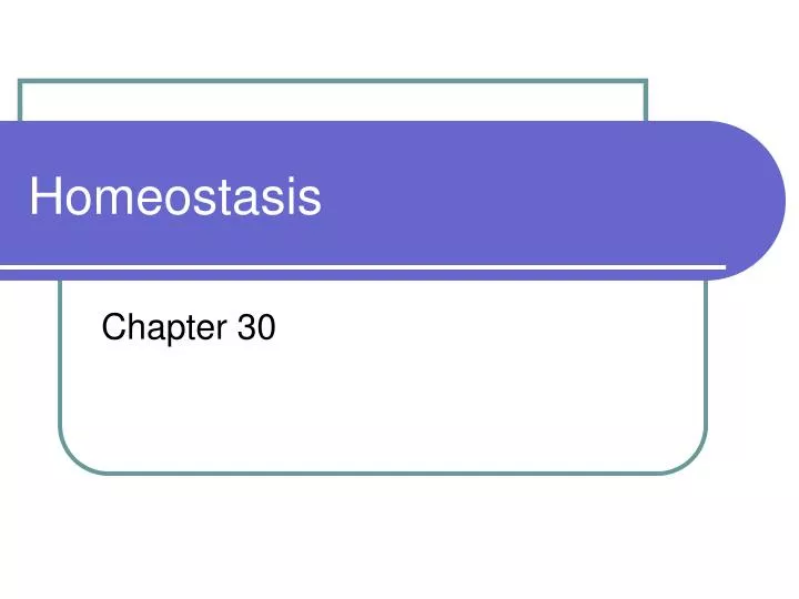 homeostasis