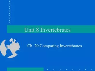 unit 8 invertebrates