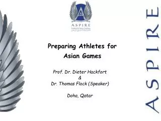 Preparing Athletes for Asian Games