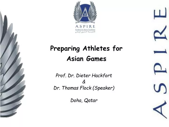 preparing athletes for asian games