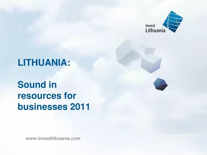 lithuania sound in resources for businesses 2011