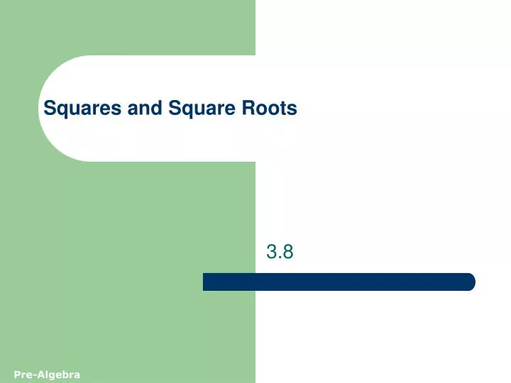 squares and square roots