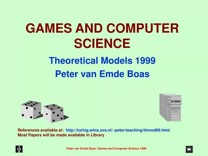 games and computer science