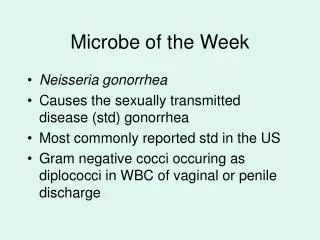 Microbe of the Week