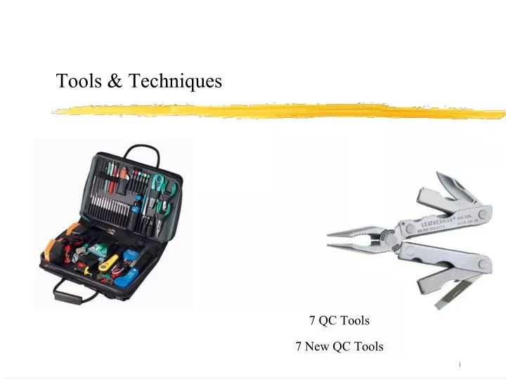 tools techniques