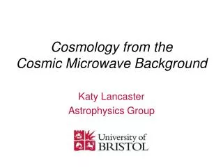 Cosmology from the Cosmic Microwave Background