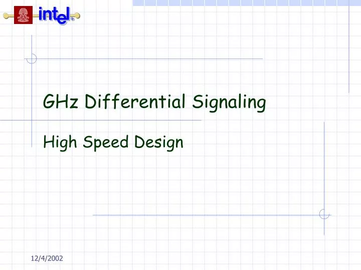 ghz differential signaling