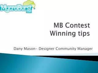 MB Contest Winning Tips