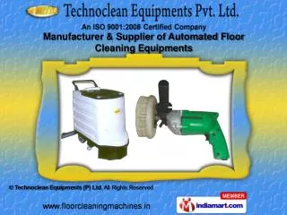 Floor Sweepers by Technoclean Equipments (P) Ltd. Noida