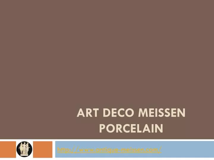 art deco meissen porcelain