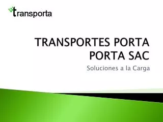 TRANSPORTES PORTA PORTA SAC