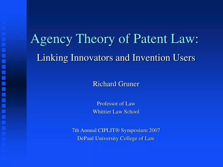 agency theory of patent law