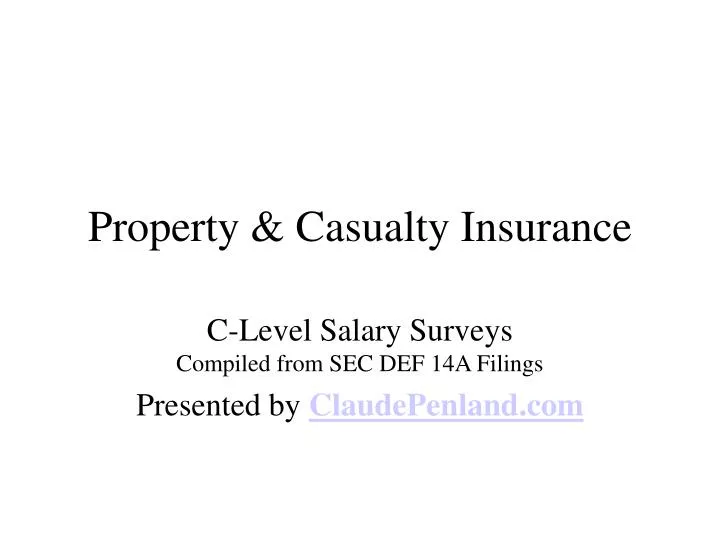 property casualty insurance
