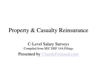 Reinsurance Salary Surveys
