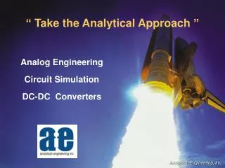 “ Take the Analytical Approach ”