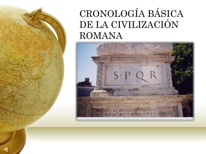 cronolog a b sica de la civilizaci n romana
