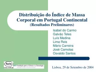 distribui o do ndice de massa corporal em portugal continental resultados preliminares