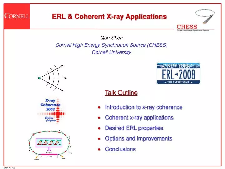 erl coherent x ray applications