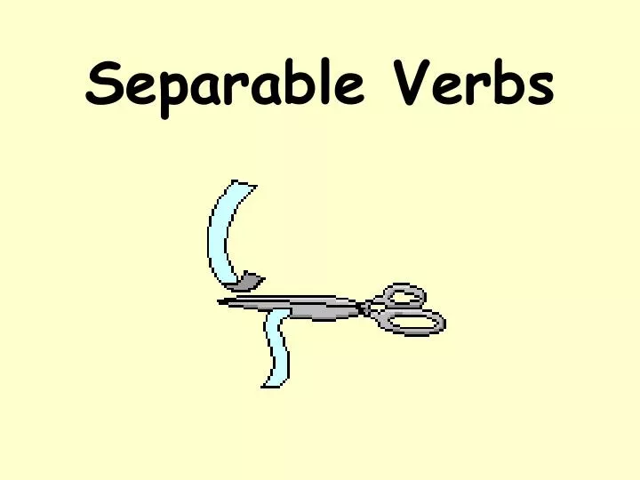 separable verbs