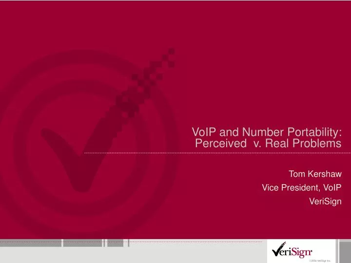 voip and number portability perceived v real problems