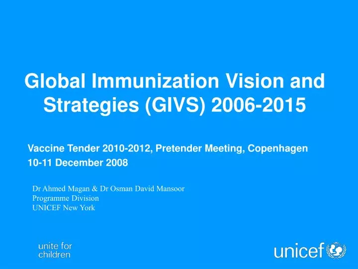 vaccine tender 2010 2012 pretender meeting copenhagen 10 11 december 2008