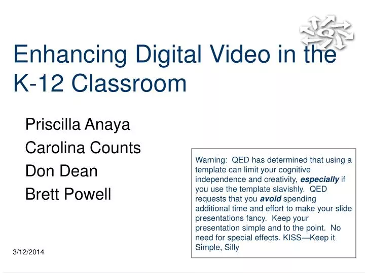 enhancing digital video in the k 12 classroom