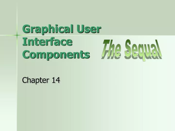 graphical user interface components