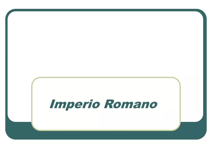 imperio romano