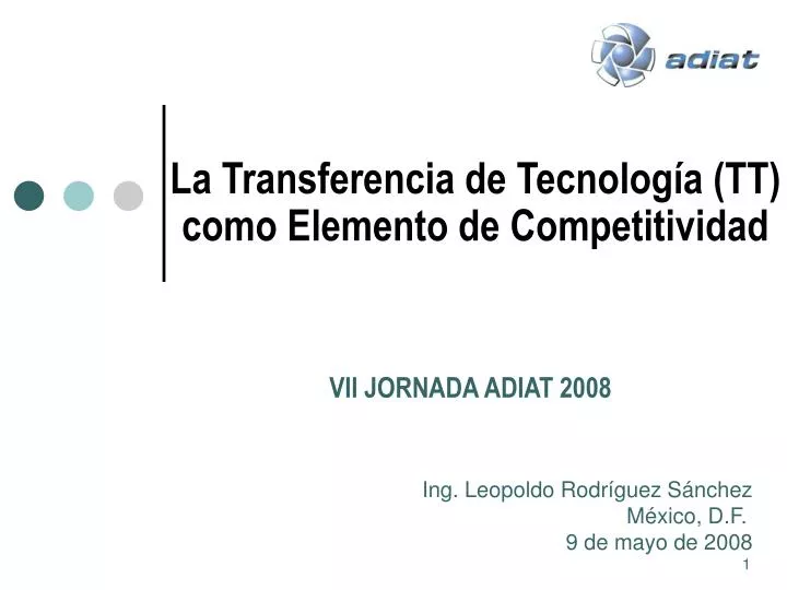 la transferencia de tecnolog a tt como elemento de competitividad