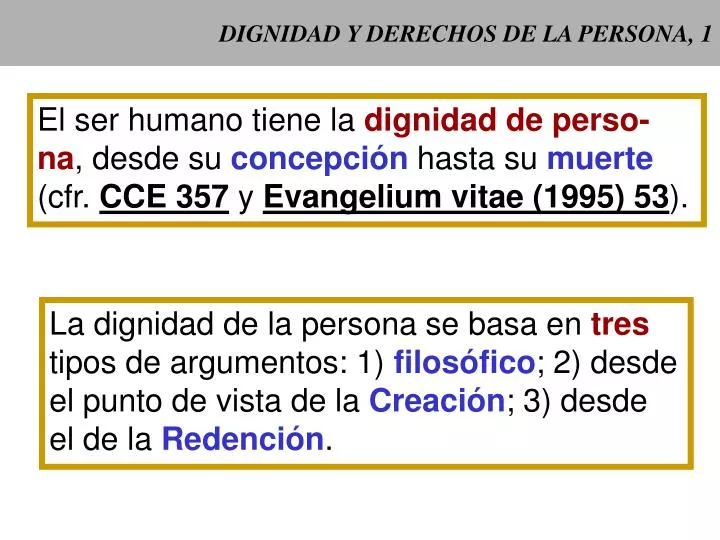 dignidad y derechos de la persona 1