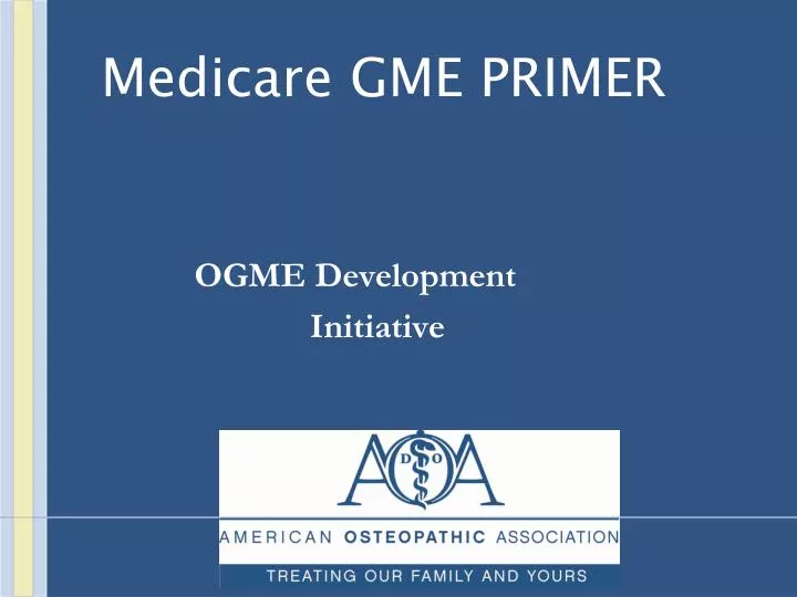 medicare gme primer