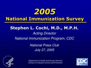 2005 National Immunization Survey