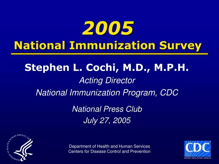 2005 national immunization survey