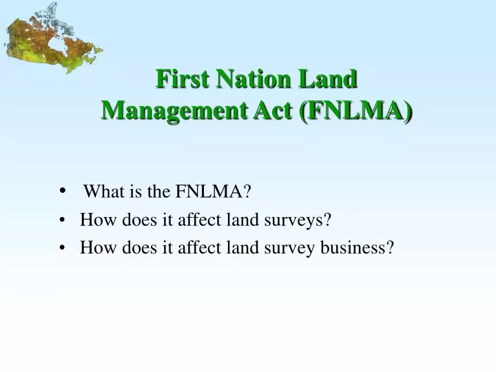 first nation land management act fnlma