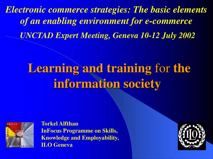 learning and training for the information society