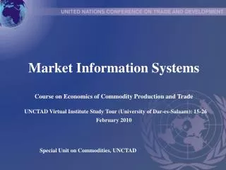 Special Unit on Commodities, UNCTAD