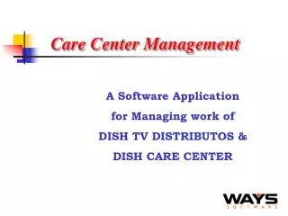 Care Center Management