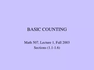 BASIC COUNTING