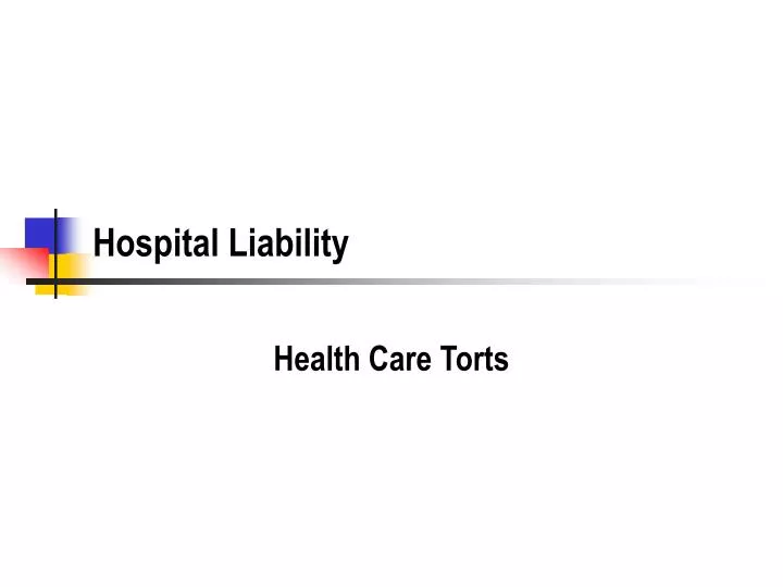 hospital liability