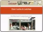 DOOR LOCKS & LATCHES - slide 1