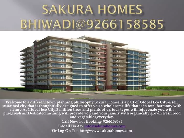 sakura homes bhiwadi@9266158585