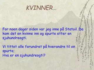 kvinner