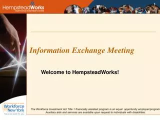 Information Exchange Meeting