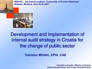 Development and implementation of internal audit strategy in Croatia for the change of public sector