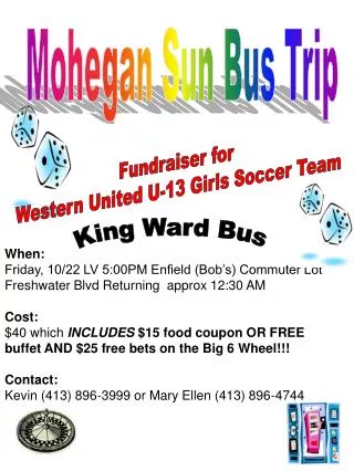 Fundraiser for Western United U-13 Girls Soccer Team