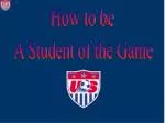 How to be - slide 1