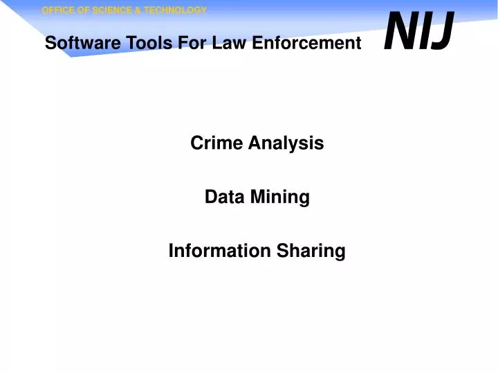 software tools for law enforcement
