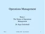 Operations Management - slide 1