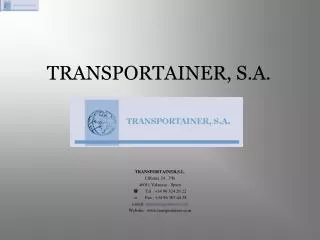 transportainer s a