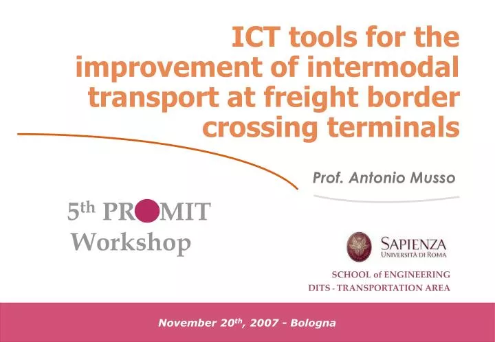 ict tools for the improvement of intermodal transport at freight border crossing terminals